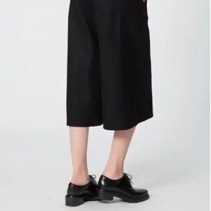Uniqlo and Lemaire lined wide leg, cropped pant 100% wool